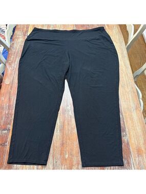 J Jill Wearever Collection Black Slim Leg Pants 4X